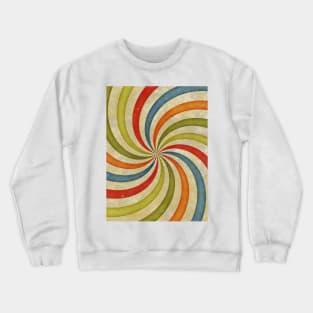 Psychedelic Retro Spiral Crewneck Sweatshirt